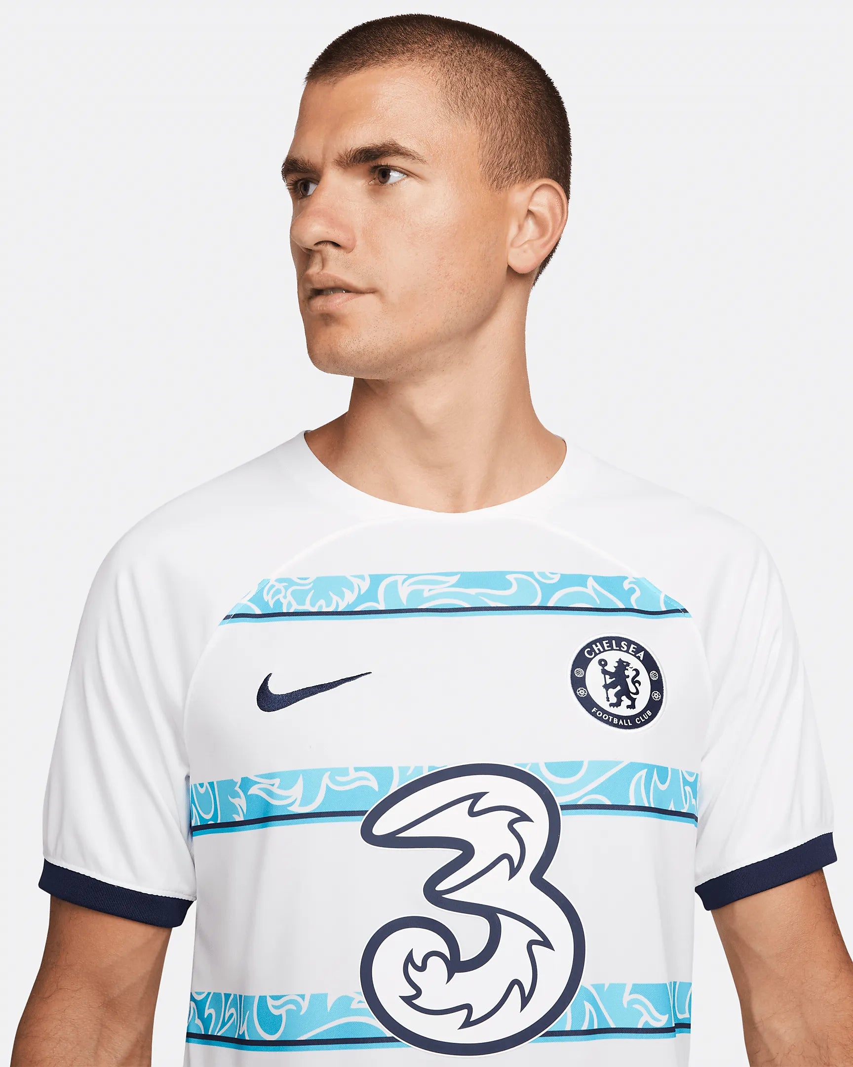 Nike 2022-23 Chelsea Away Jersey - White-Blue (Detail 1)