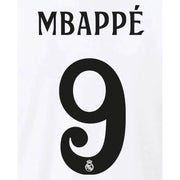 Real Madrid 2024_25 Home MBAPPE #9 Official Name Set (Back)