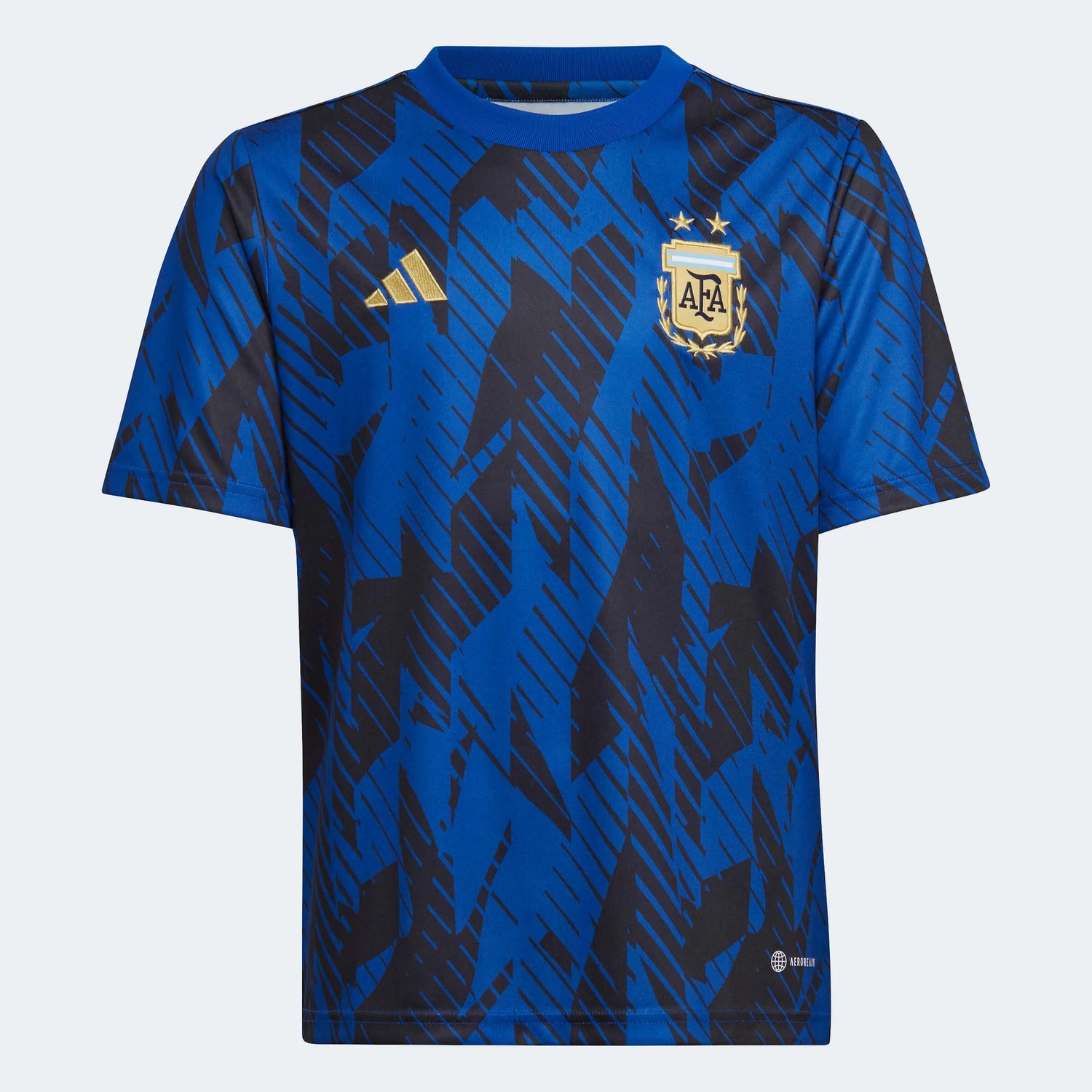 adidas 2022-23 Argentina Youth Pre-Match Jersey - Royal Blue-Black (Front)