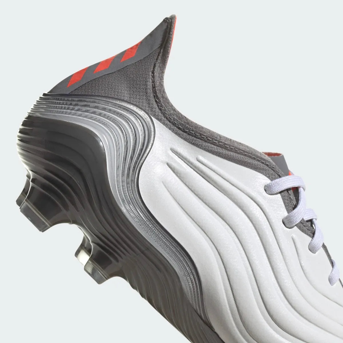 Adidas Copa Sense .1 FG - White-Grey-Solar Red (Detail 1)