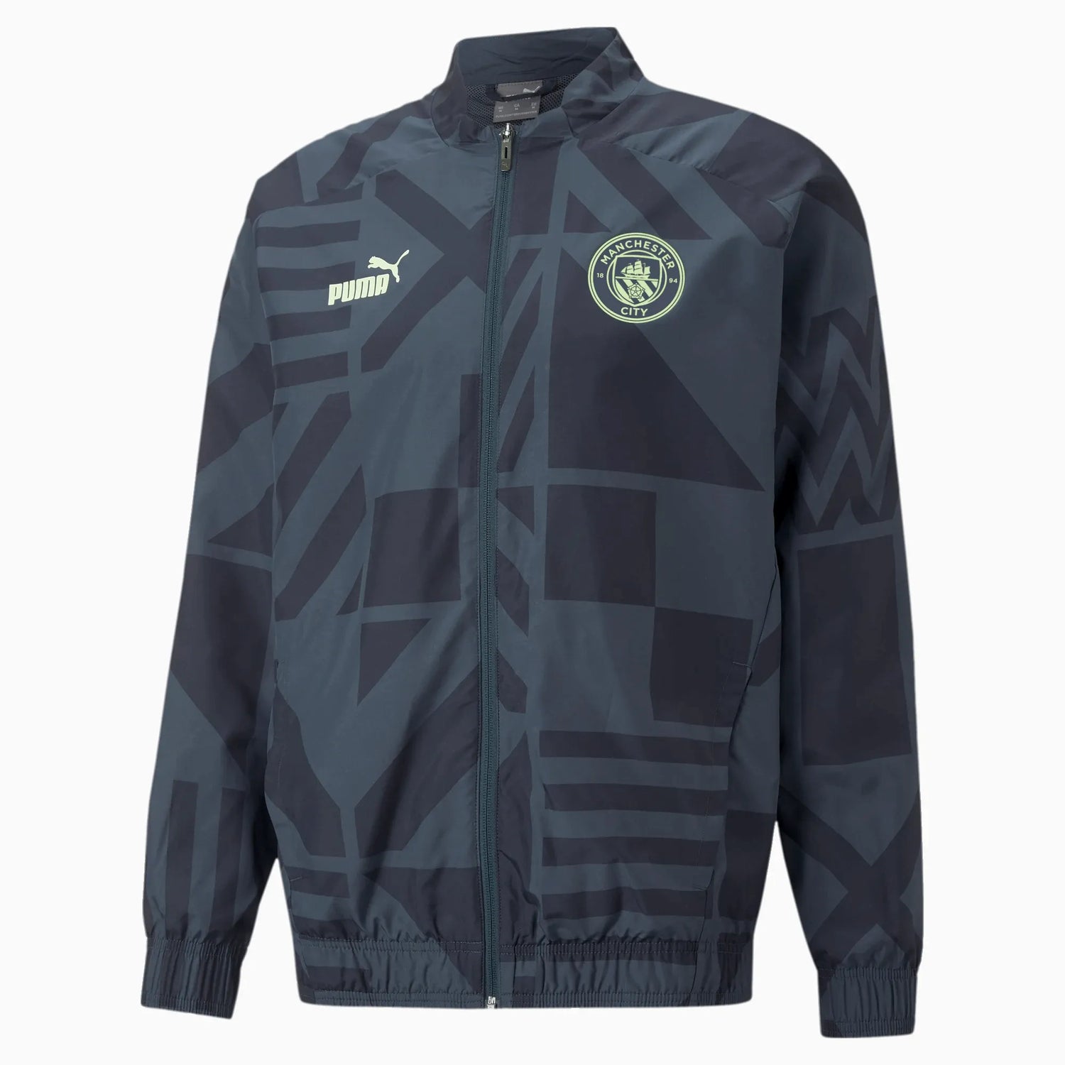 Puma 2022-23 Manchester City Pre-Match Jacket - Parisian-Fizzy Light (Front)