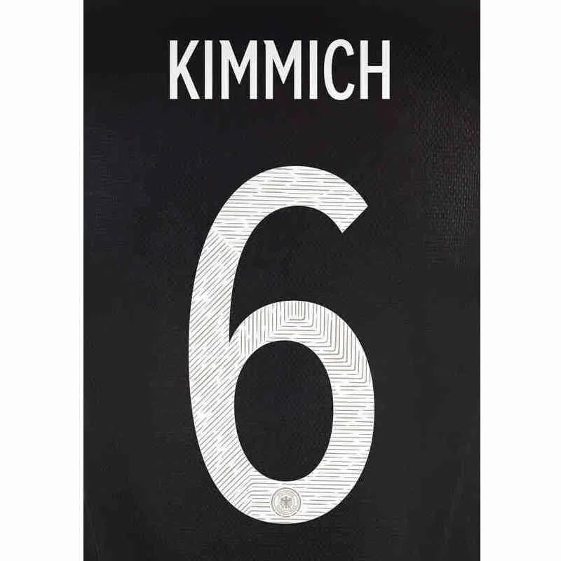 Germany 2021/22 Away Kimmich #6 Jersey Name Set