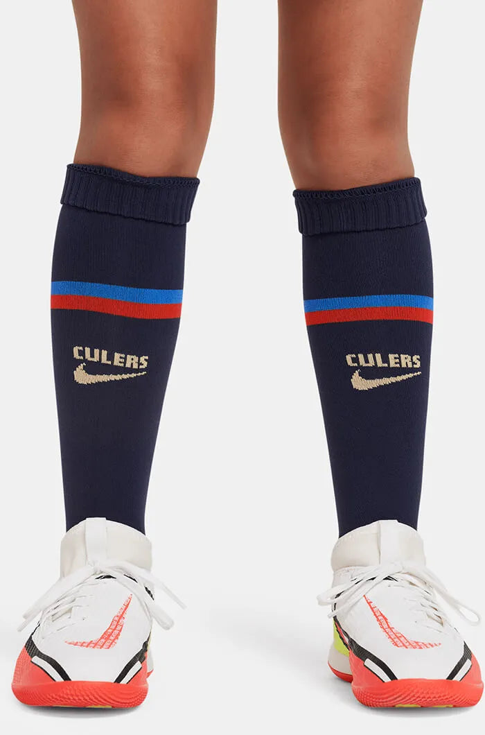 Nike 2022-23 FC Barcelona Kids' Home Mini Kit - Obsidian-Sesame (Detail 4)