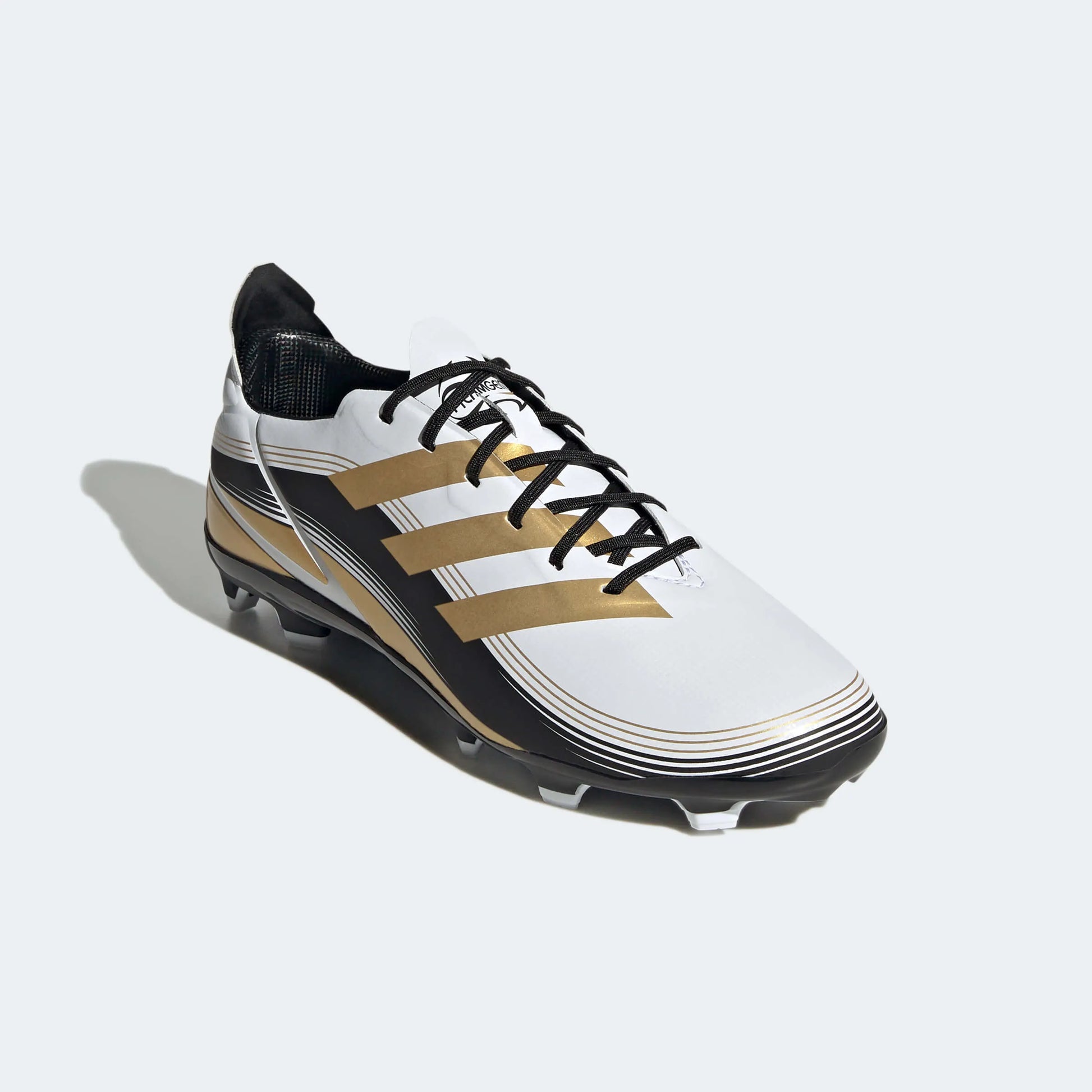 adidas Jr Gamemode FG J - White-Gold-Black (Diagonal 1)