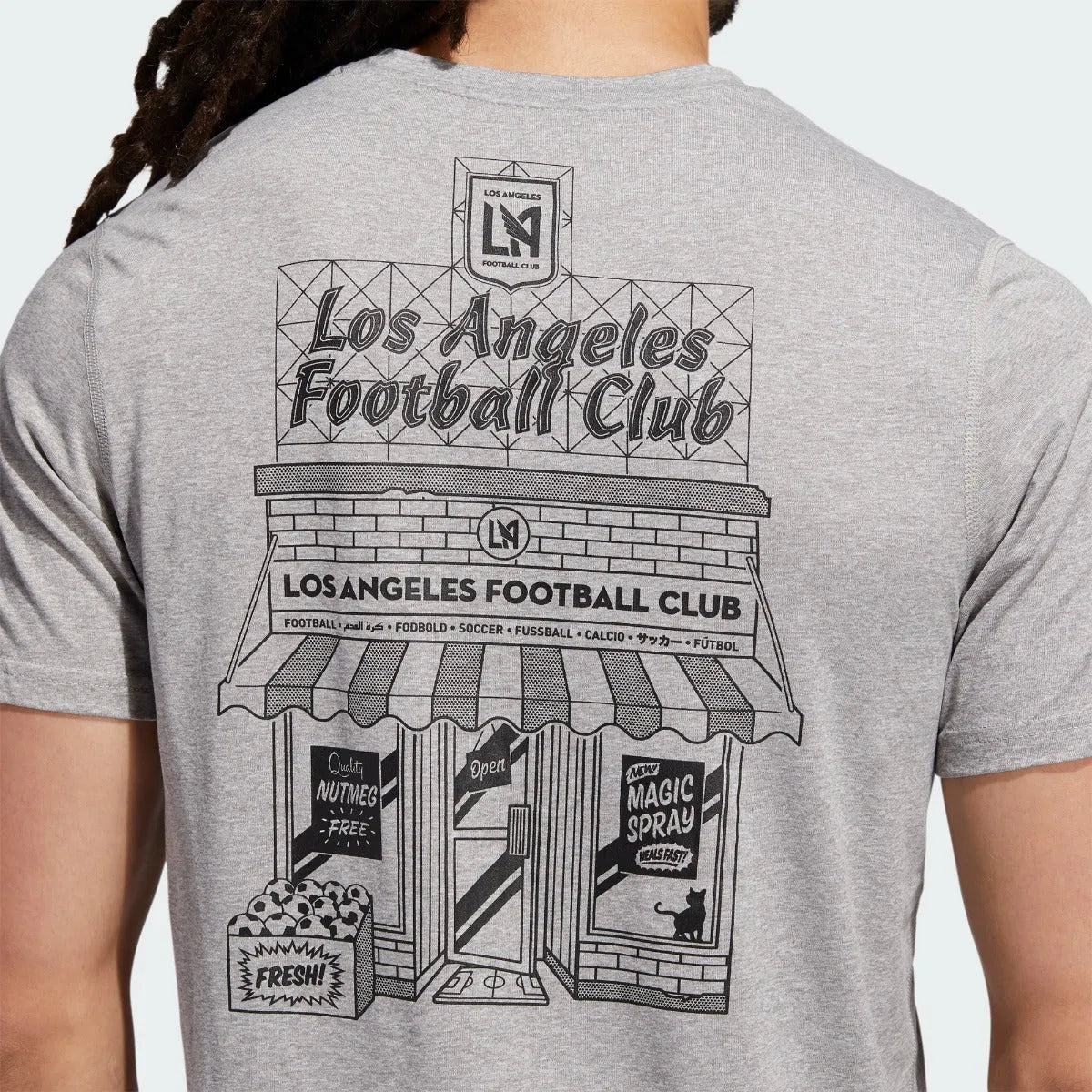 Adidas 2021 LAFC Creator SS Tee - Grey-Black (Detail 2)