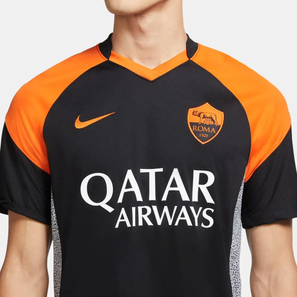 Nike 2020-21 Roma Third Jersey - Black-Orange