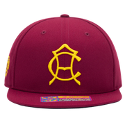 FI Collection Club America 105TH Anniversary Retro Snapback - Burgundy (Front)