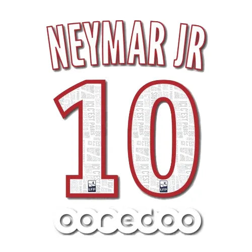 PSG 2019/20 Home Neymar JR #10 Youth Jersey Name Set