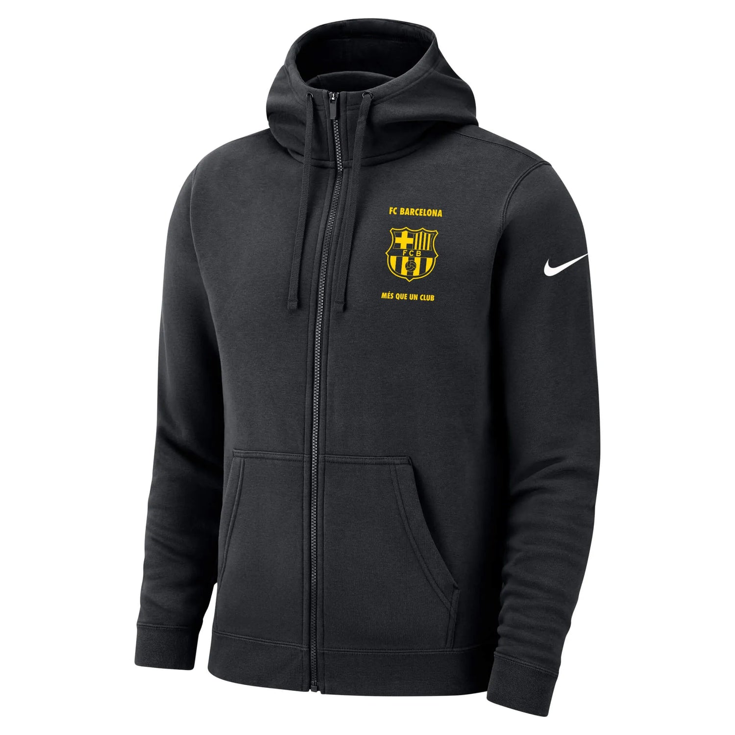 Nike 2023-24 Barcelona Men's Club Fleece FZ Hoodie (Front)