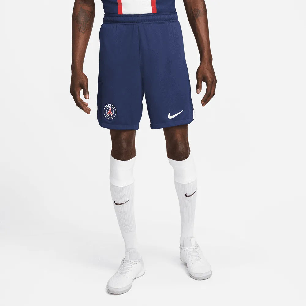 Nike 2022-23 PSG Home Shorts - Midnight Navy-White (Model - Front)