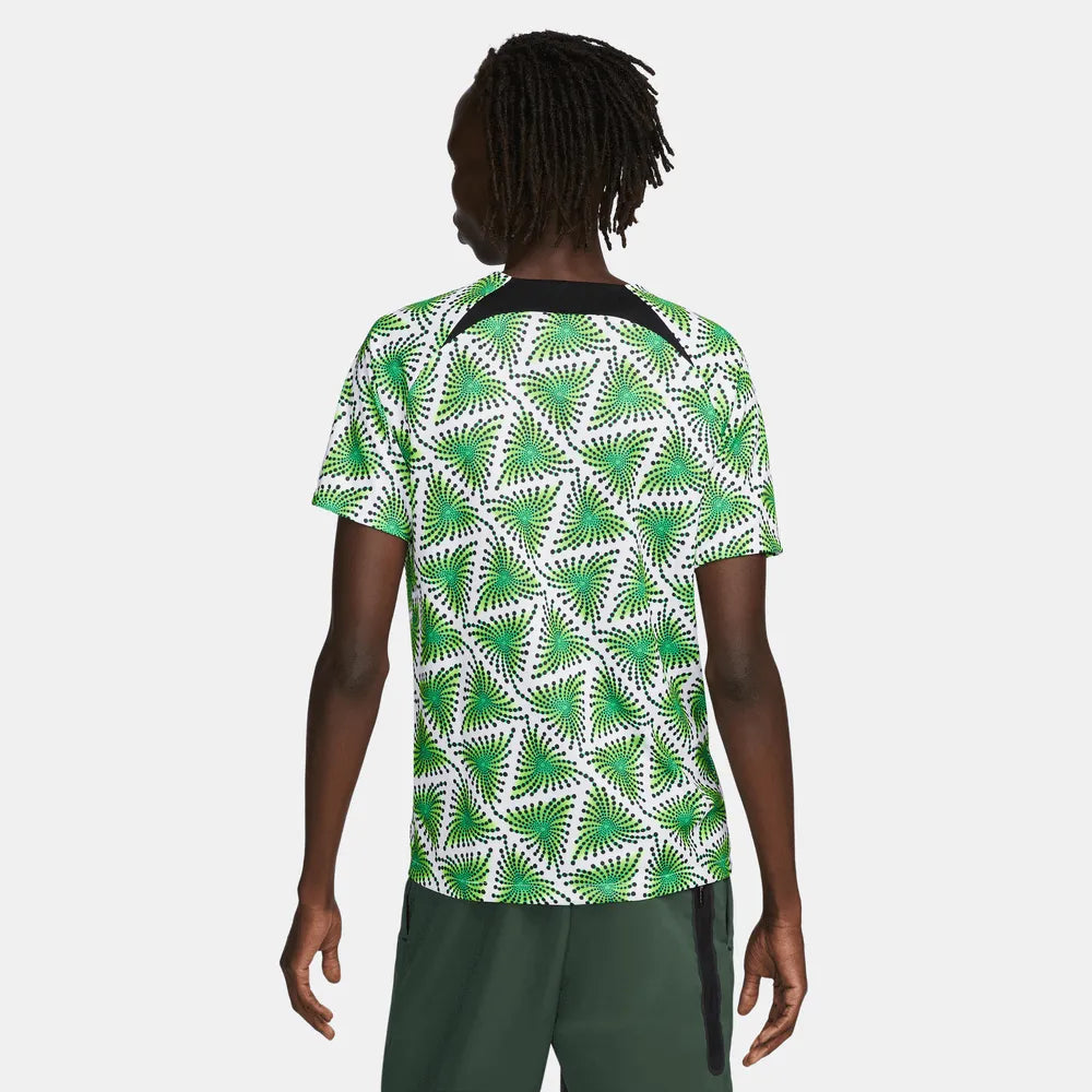 Nike 2022-23 Nigeria Pre-Match Jersey - White-Green (Model - Back)