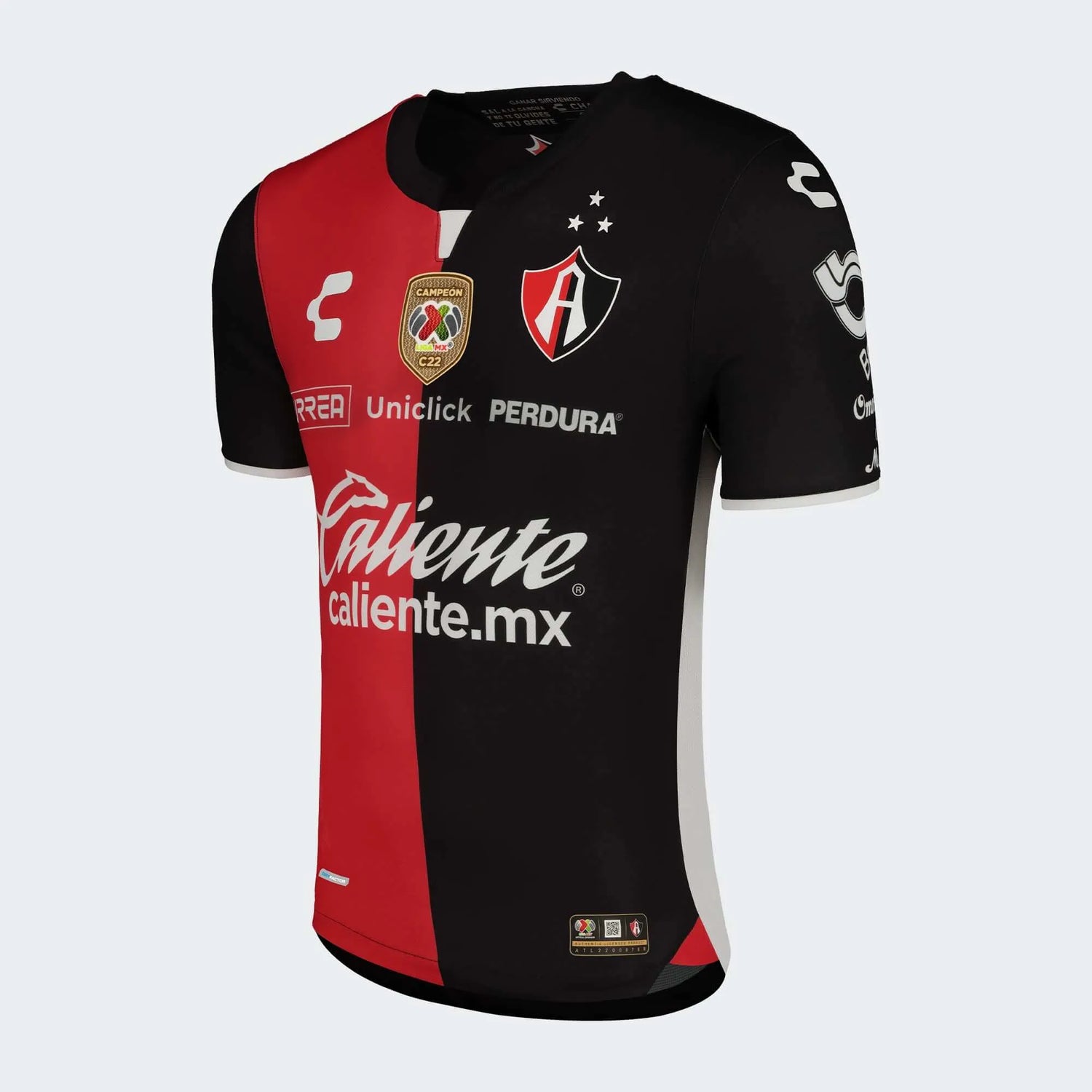 Charly 2022-23 Atlas Home Jersey - Red-Black (Diagonal)