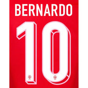 Portugal 2024 25 Home Bernardo #10 Jersey Name Set (Back)