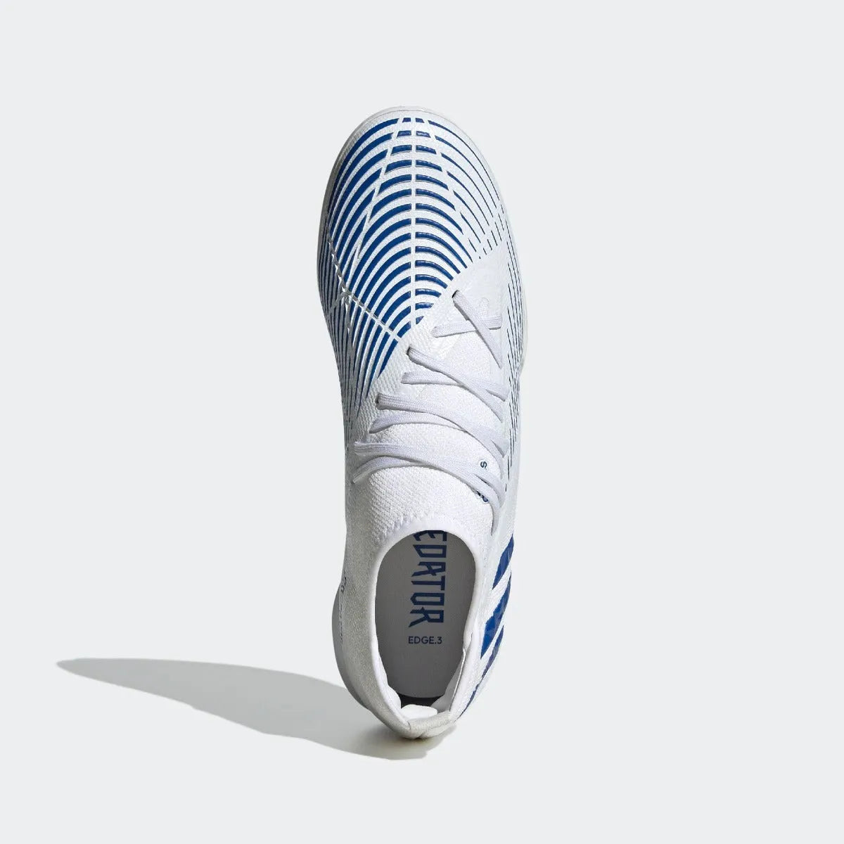 adidas Predator Edge .3 Indoor- White-Hi Res Blue (Top)