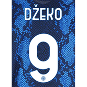 Inter Milan 2021-22 Home Dzeko #9 Jersey Name Set (Main)