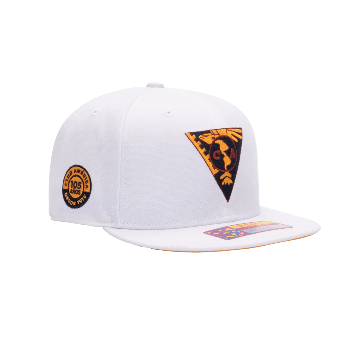 FI Collection Club America 105TH Anniversary Retro Snapback - White (Diagonal 2)