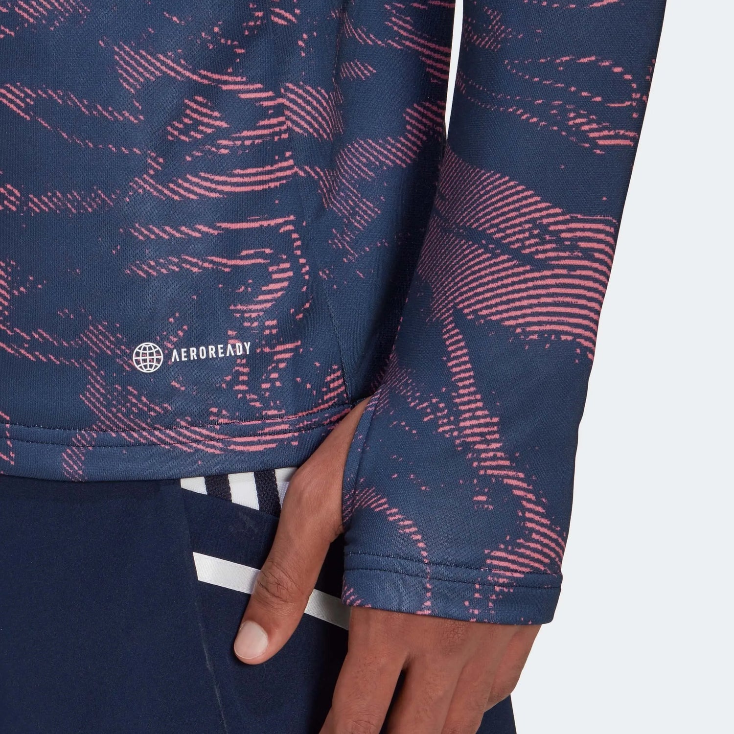 adidas 2022-23 Juventus EU Training Top - Navy-Rose (Detail 2)