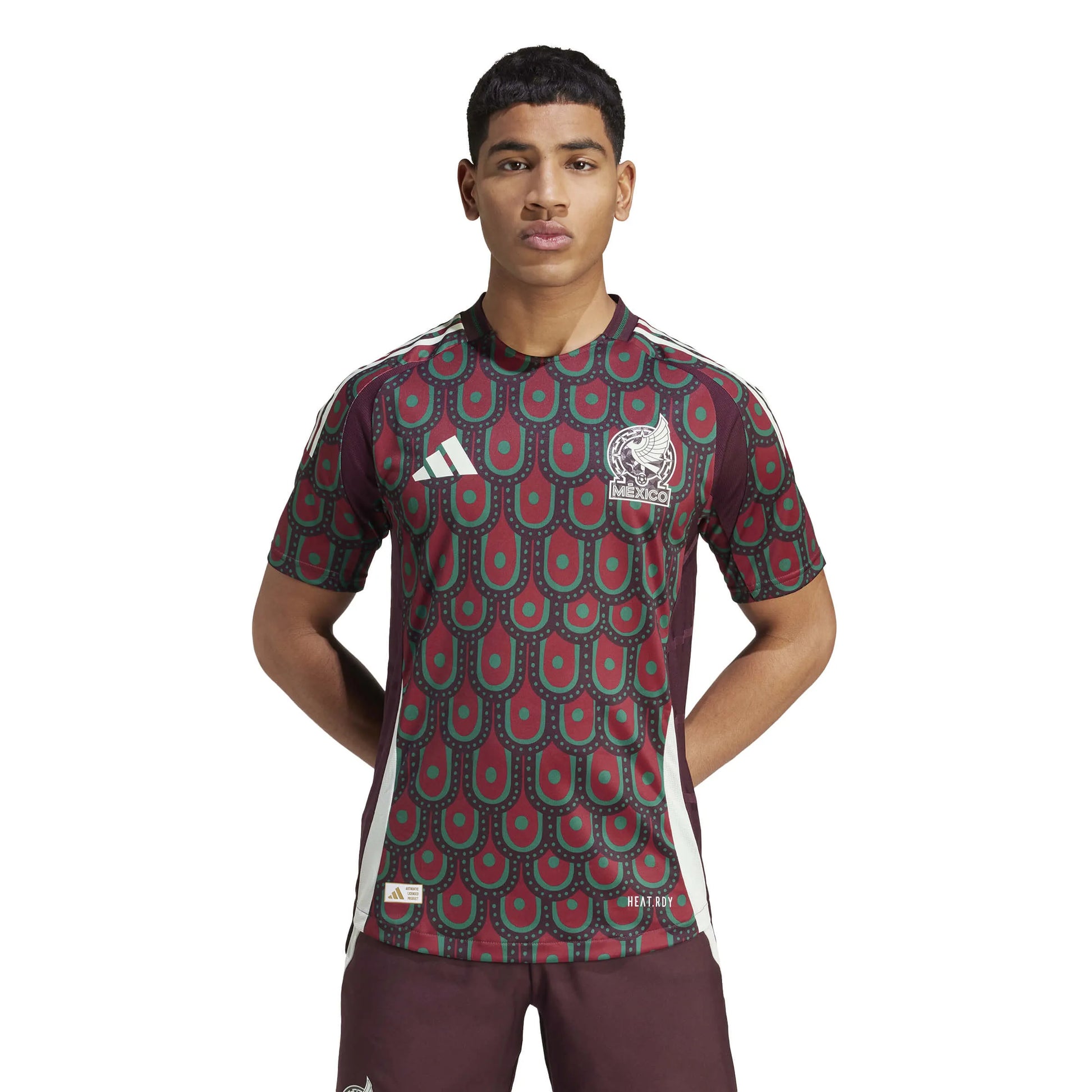 adidas 2024-25 Mexico Men's Authentic Home Jersey (Model - Front)