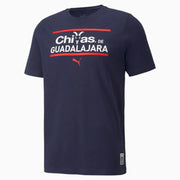Puma 2021-22 Chivas ftblCORE Tee - Navy (Front)