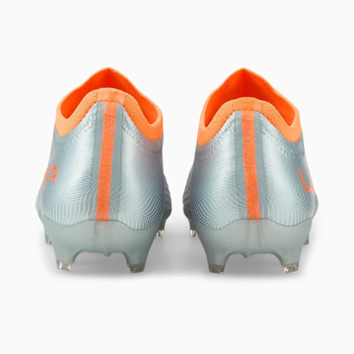 Puma JR Ultra 3.4 FG-AG - Silver-Neon Citrus (Pair - Back)