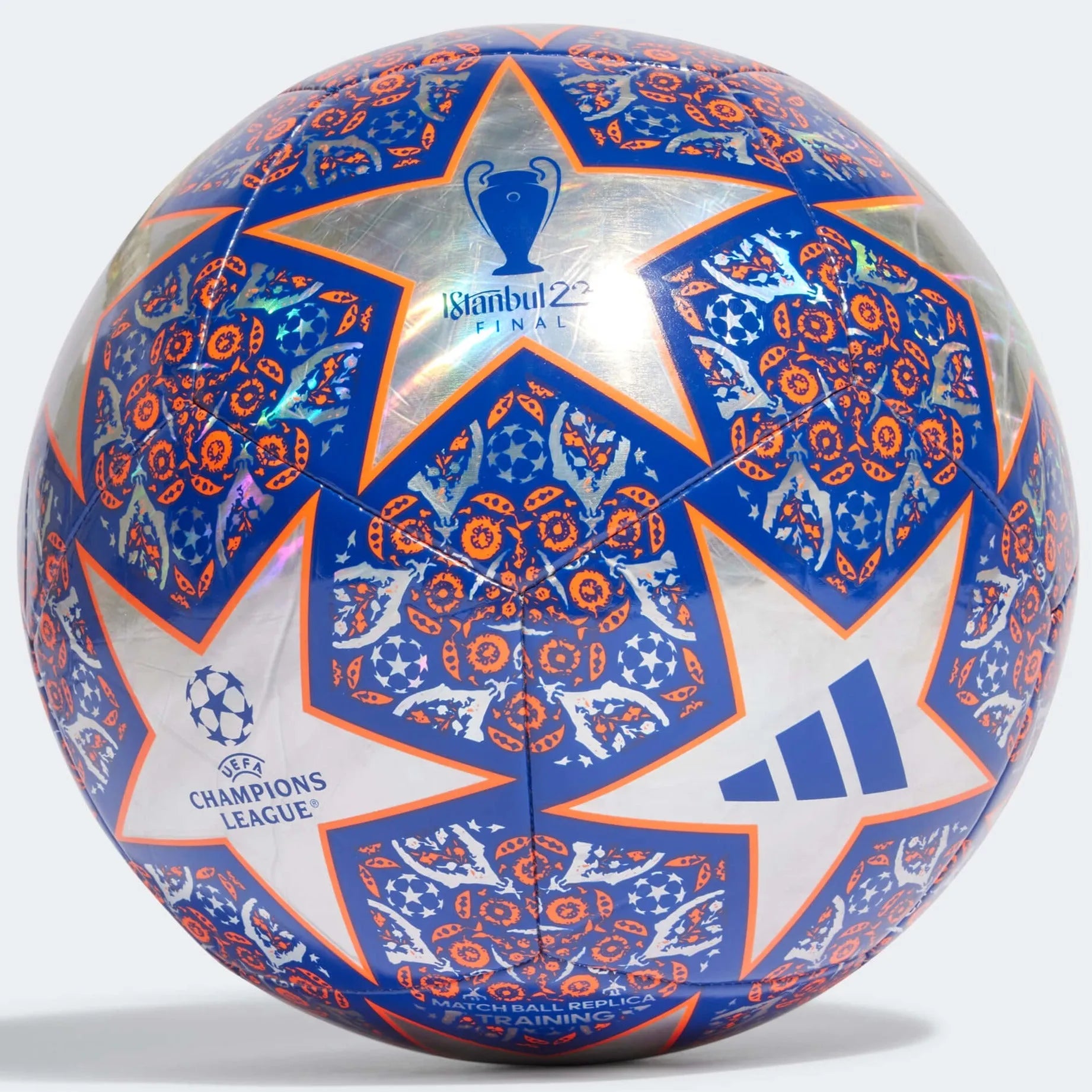 adidas 23 UCL Training Foil Ball - Multi-Blue-Orange (Front)