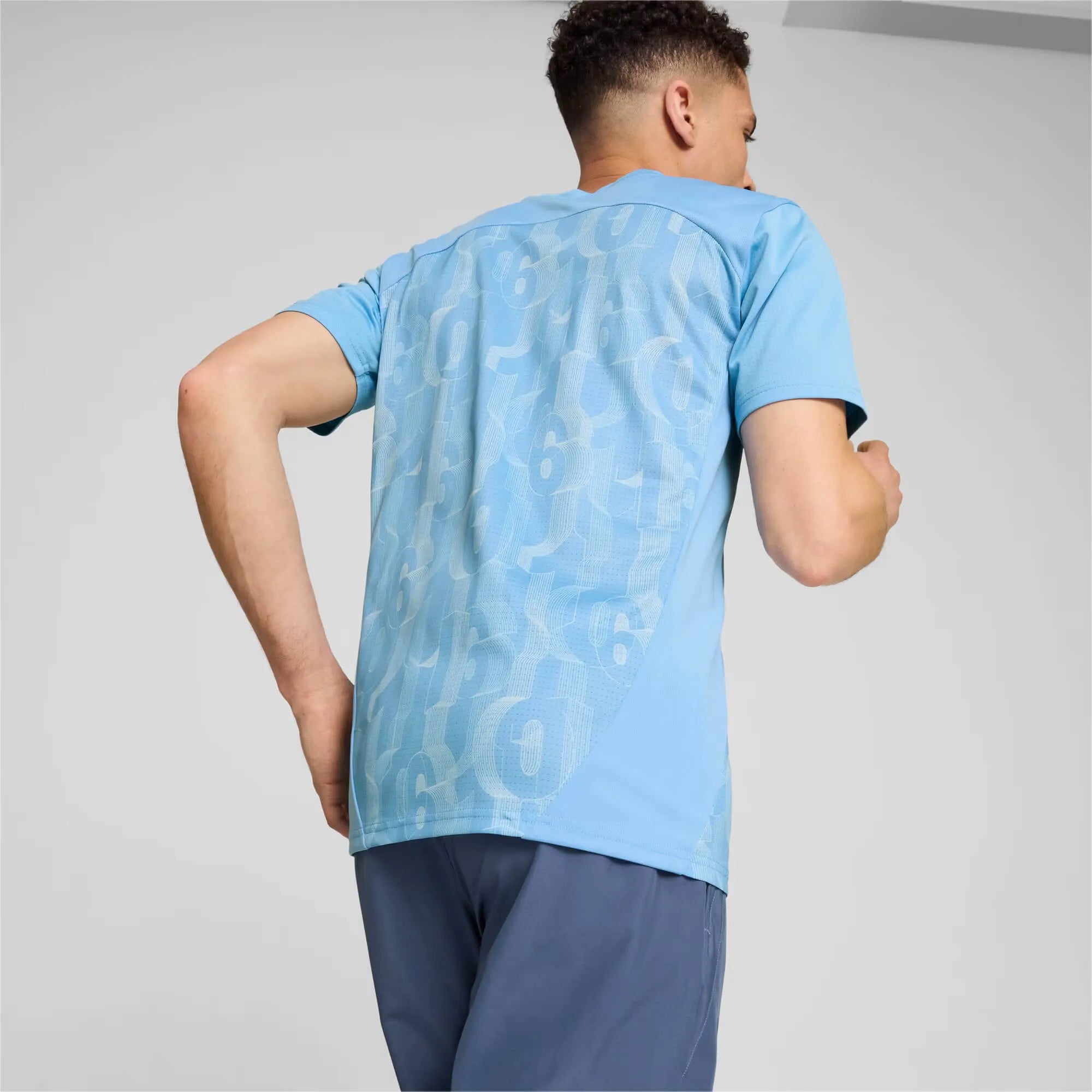 Puma 2024-25 Manchester City Men's Pre-Match Jersey (Model - Back)