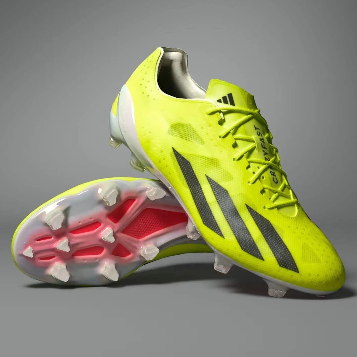 adidas X Crazyfast + FG - Solar Energy Pack (SP24) (Pair - Lateral and Bottom)