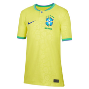 Nike 2022-23 Brazil Youth Home Jersey - Yellow (Front)