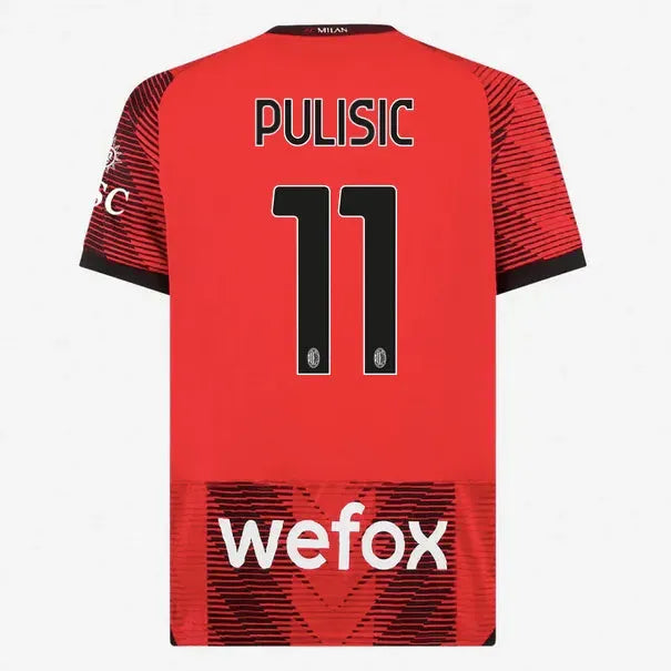 Puma 2023-24 AC Milan Youth Stadium Home Jersey