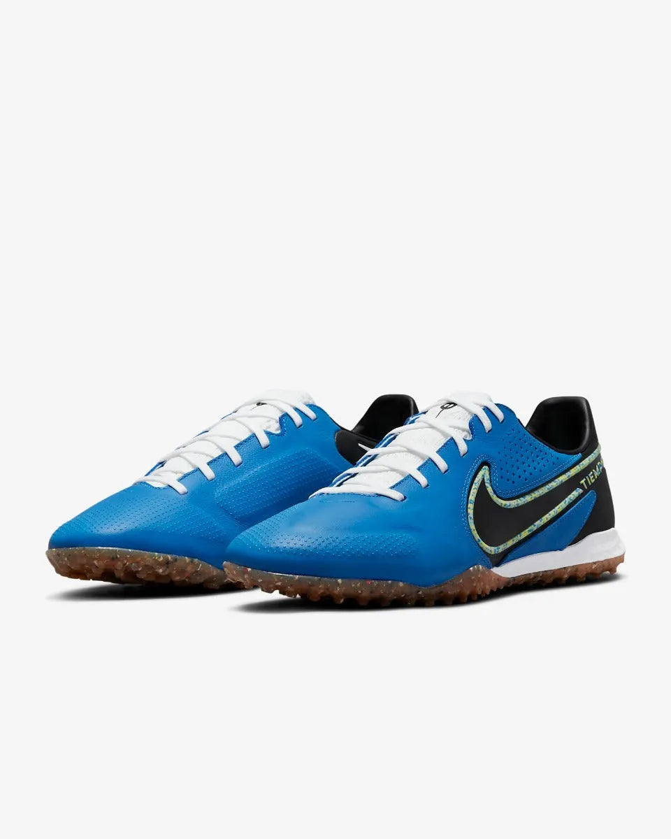 Nike Legend 9 PRO React TF - Blue-Black-White (Pair - Diagonal)