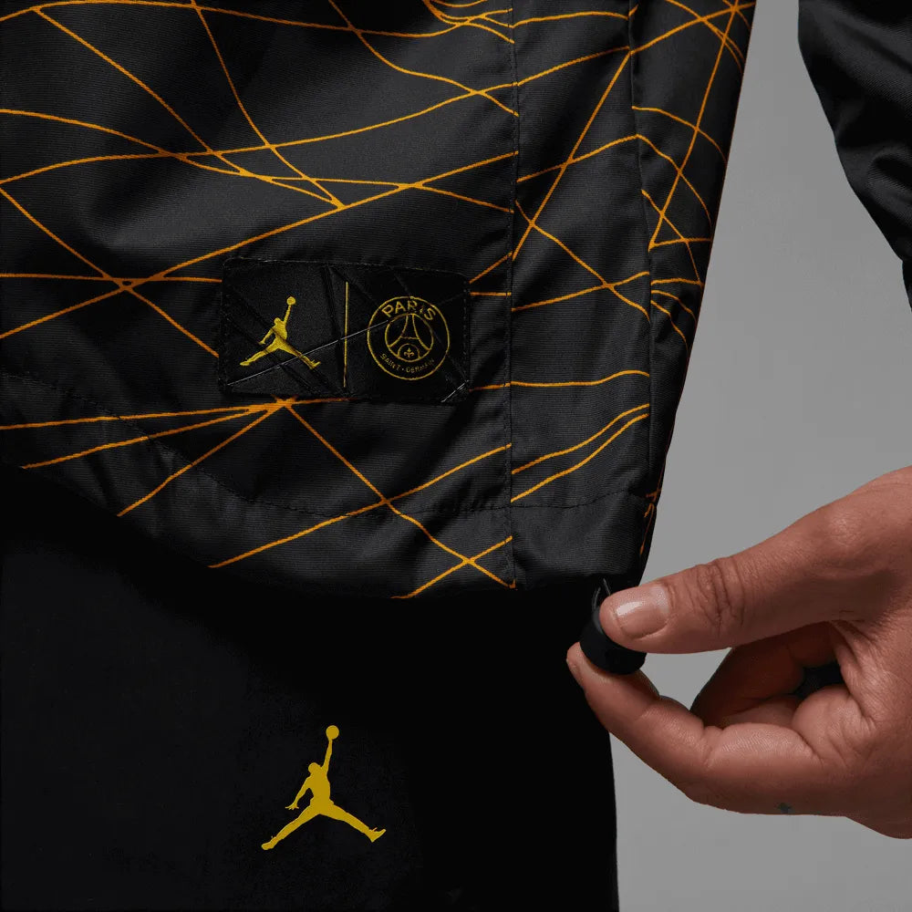Jordan 2023 PSG Anthem Track Jacket - Black-Yellow (Detail 9)
