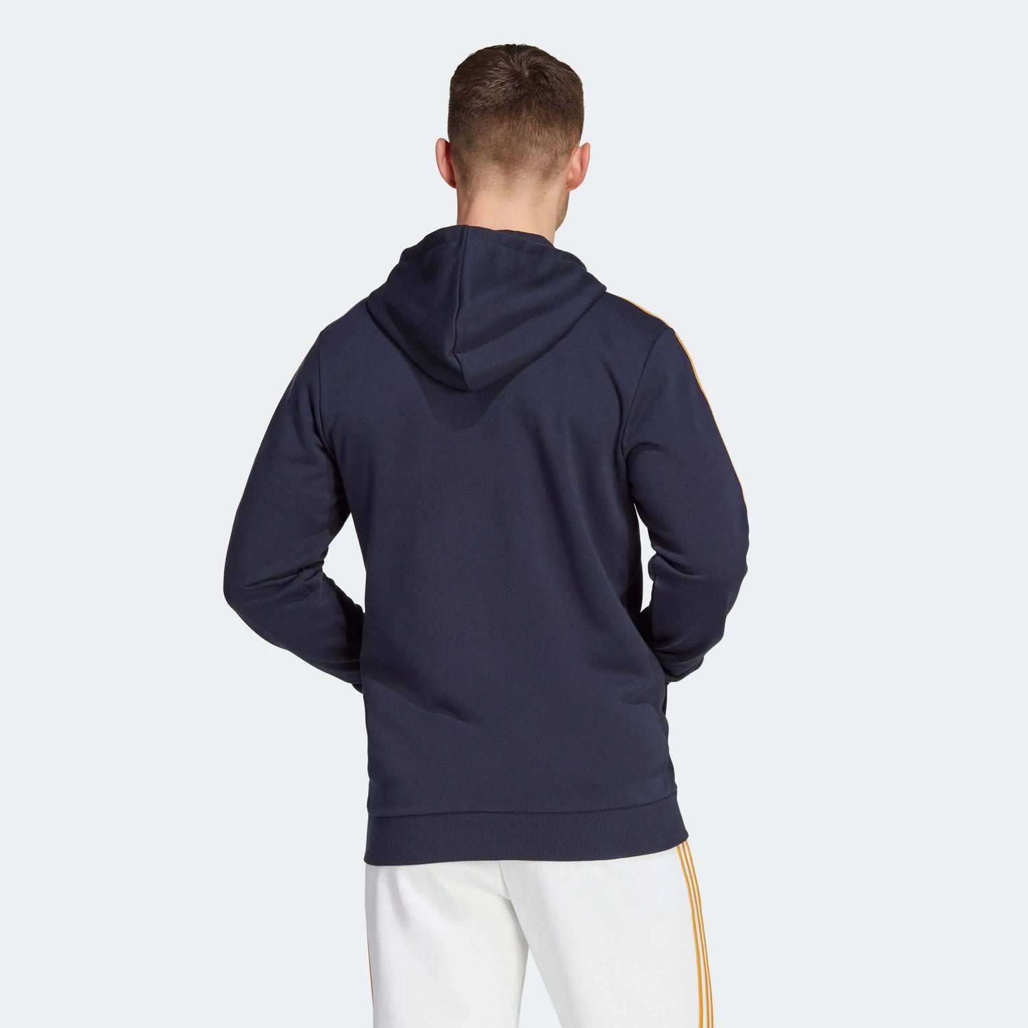adidas 2023-24 Real Madrid Men's DNA Full-Zip Hoody (Model - Back)