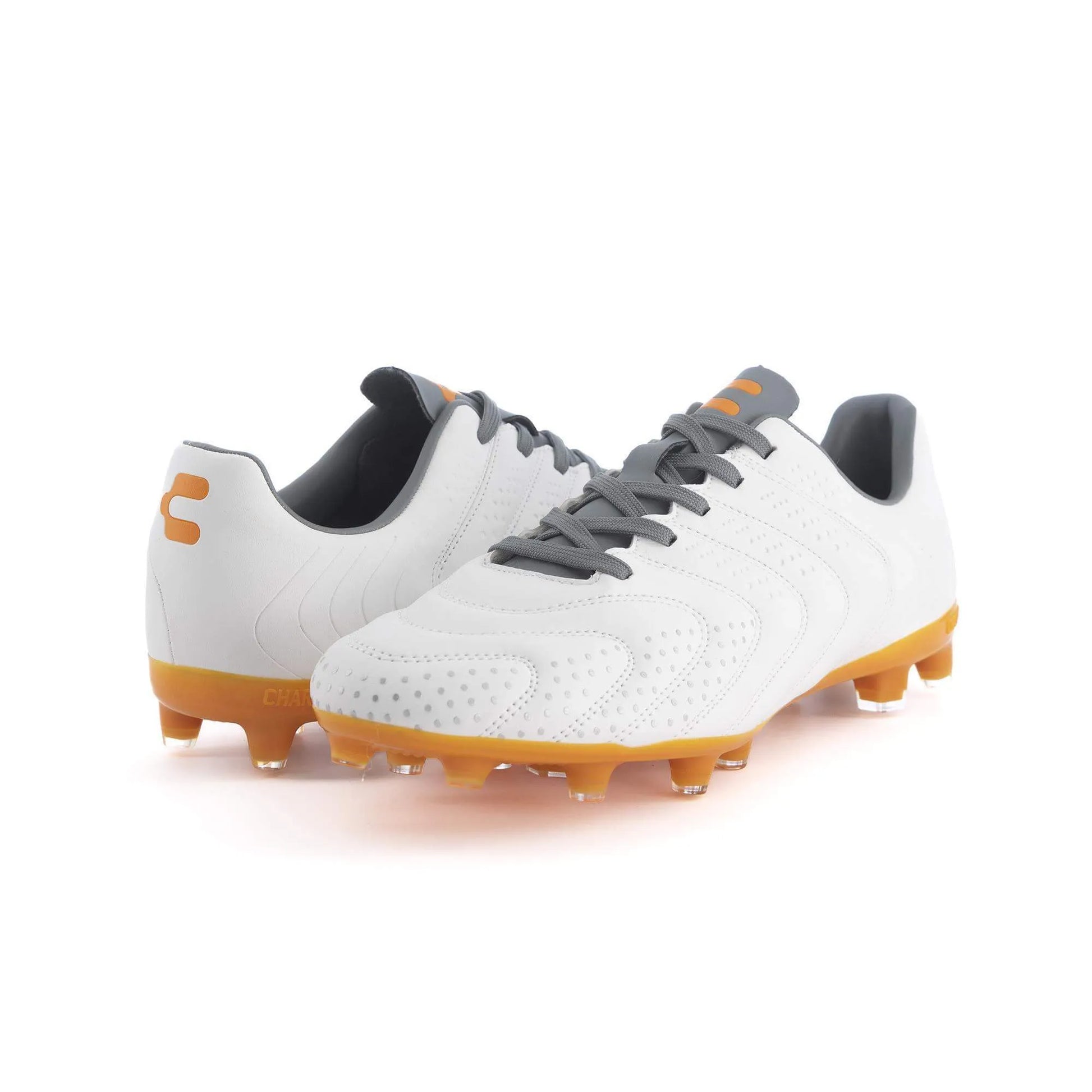 Charly Encore FG - White-Orange (Pair - Front and Back Lateral)