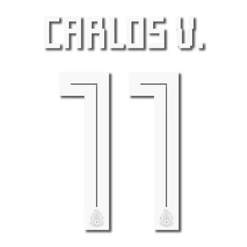 Mexico 2018 Home Carlos V. #11 Jersey Name Set