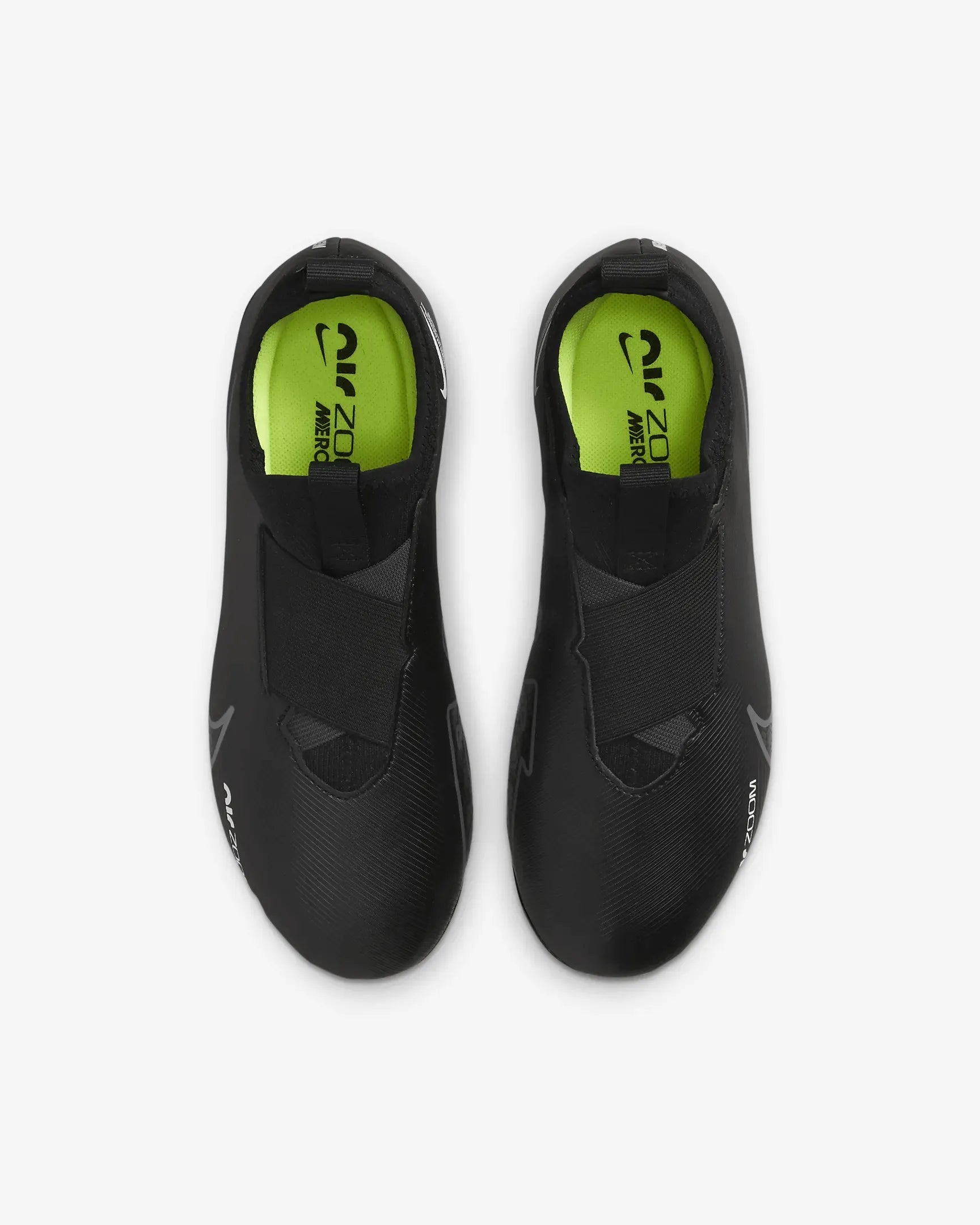 Nike JR Zoom Vapor 15 Academy FG-MG - Black-Smoke Grey (Pair - Top)