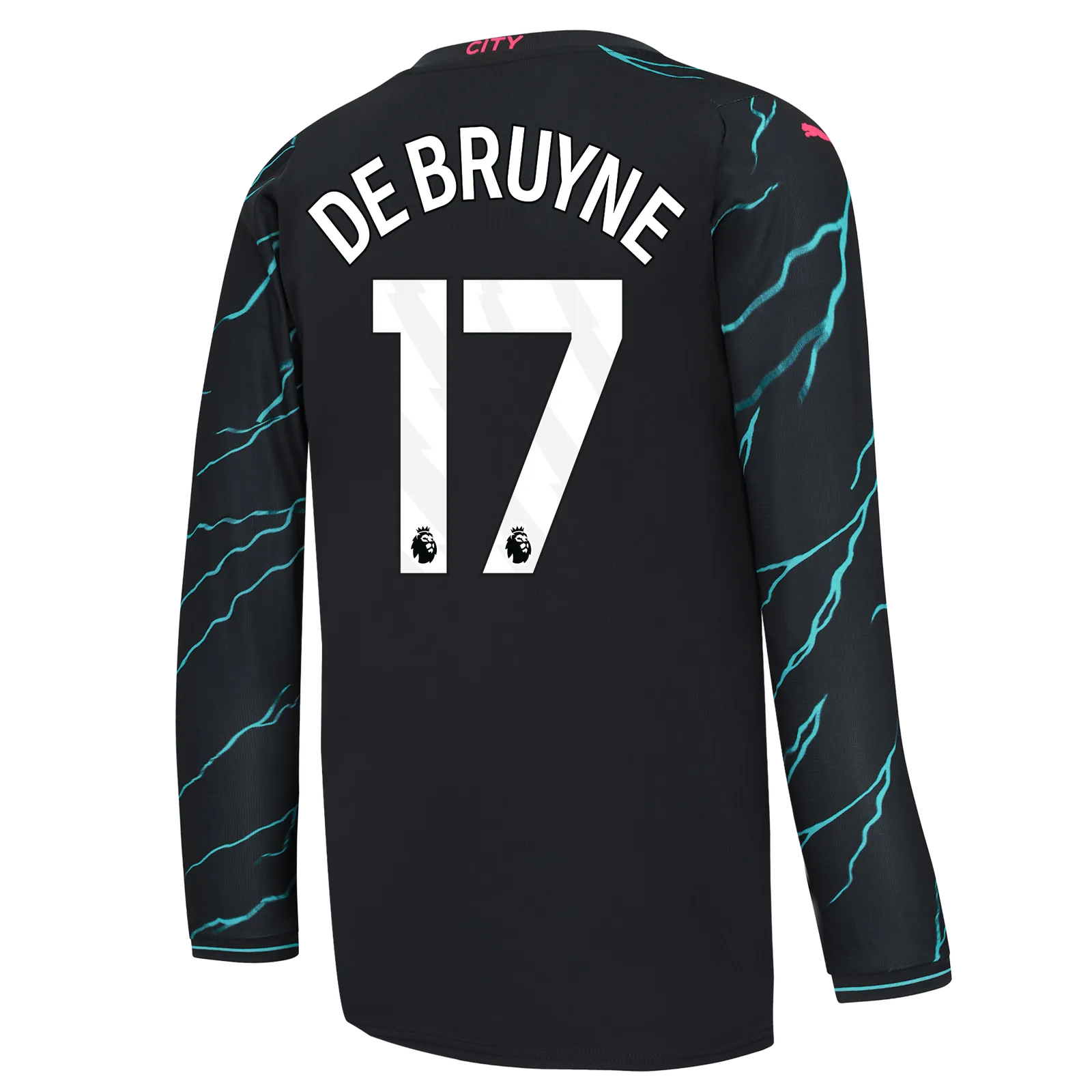 Puma 2023-24 Manchester City Men's Stadium Third Long-Sleeve Jersey