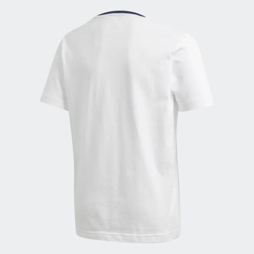 adidas 2019-20 Real Madrid YOUTH Graphic Tee - White-Navy