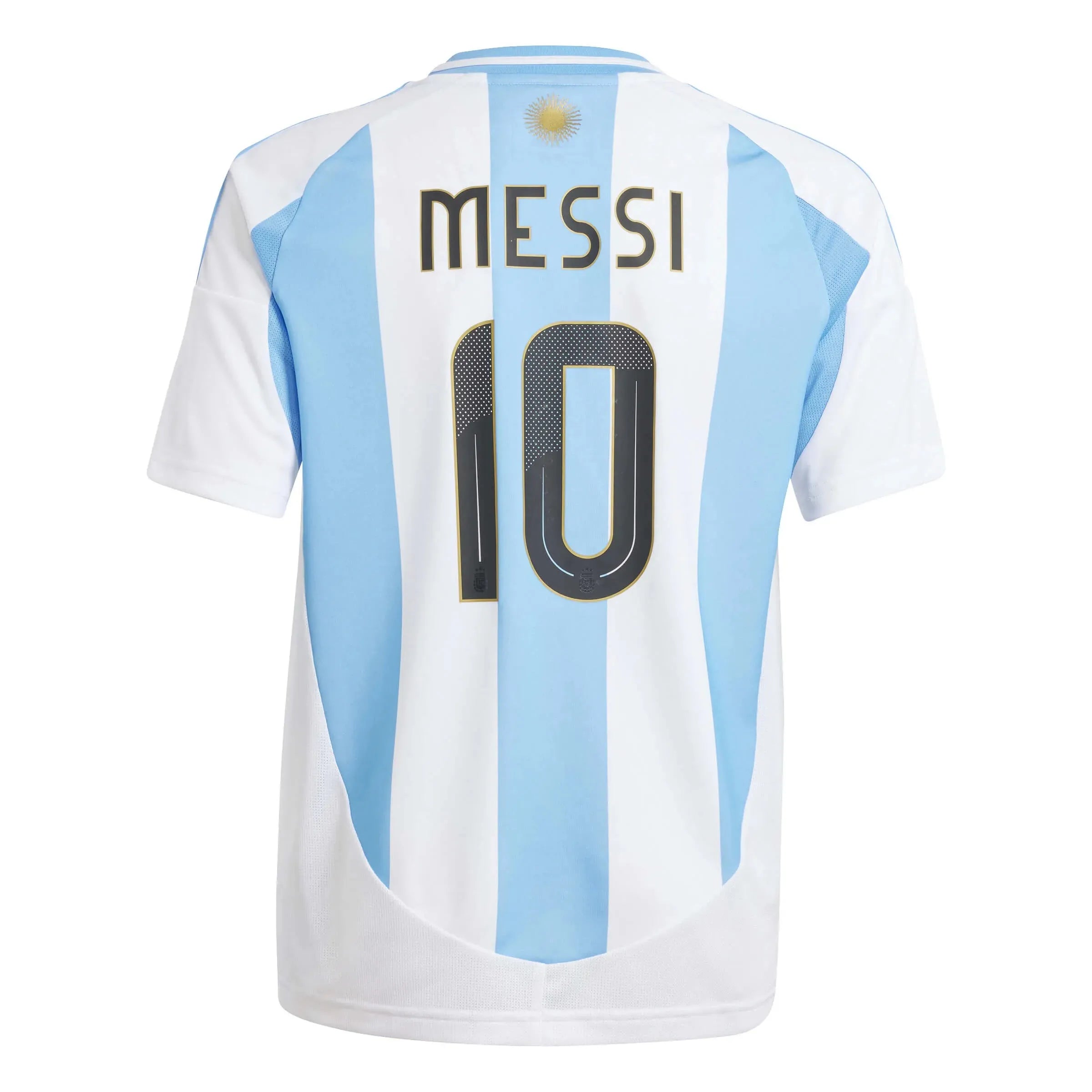 adidas 2024-25 Argentina Youth Stadium Home Messi #10 Jersey (Back)