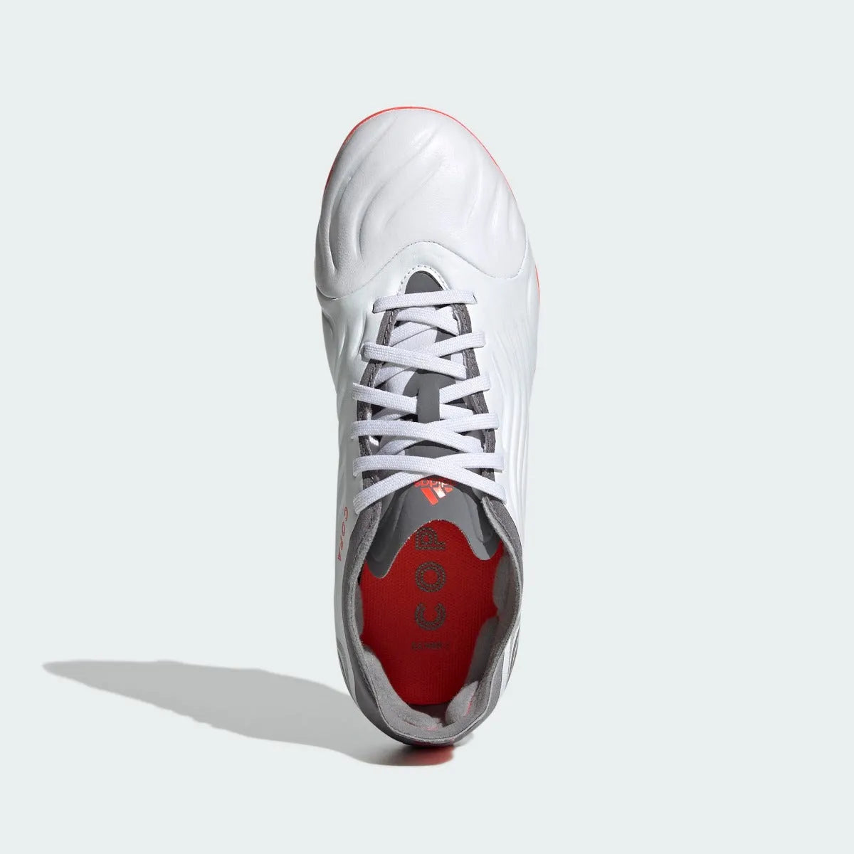 Adidas JR Copa Sense .1 FG - White-Grey-Solar Red (Top)