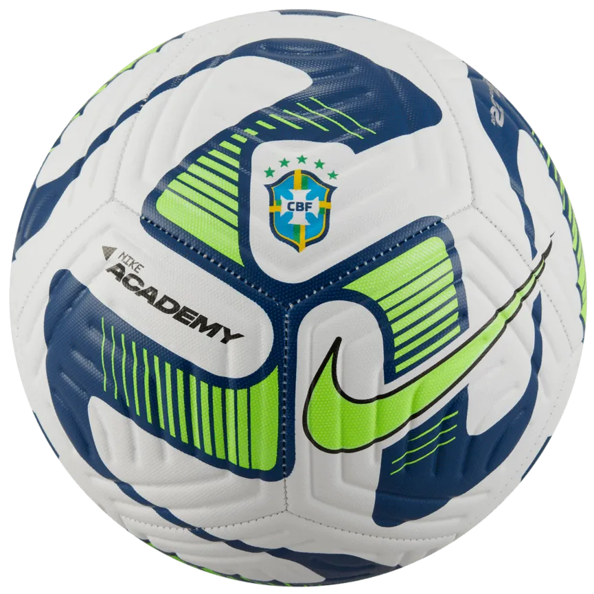 Nike 2023 Academy CBF Training Ball - White-Navy-Lime (Front)