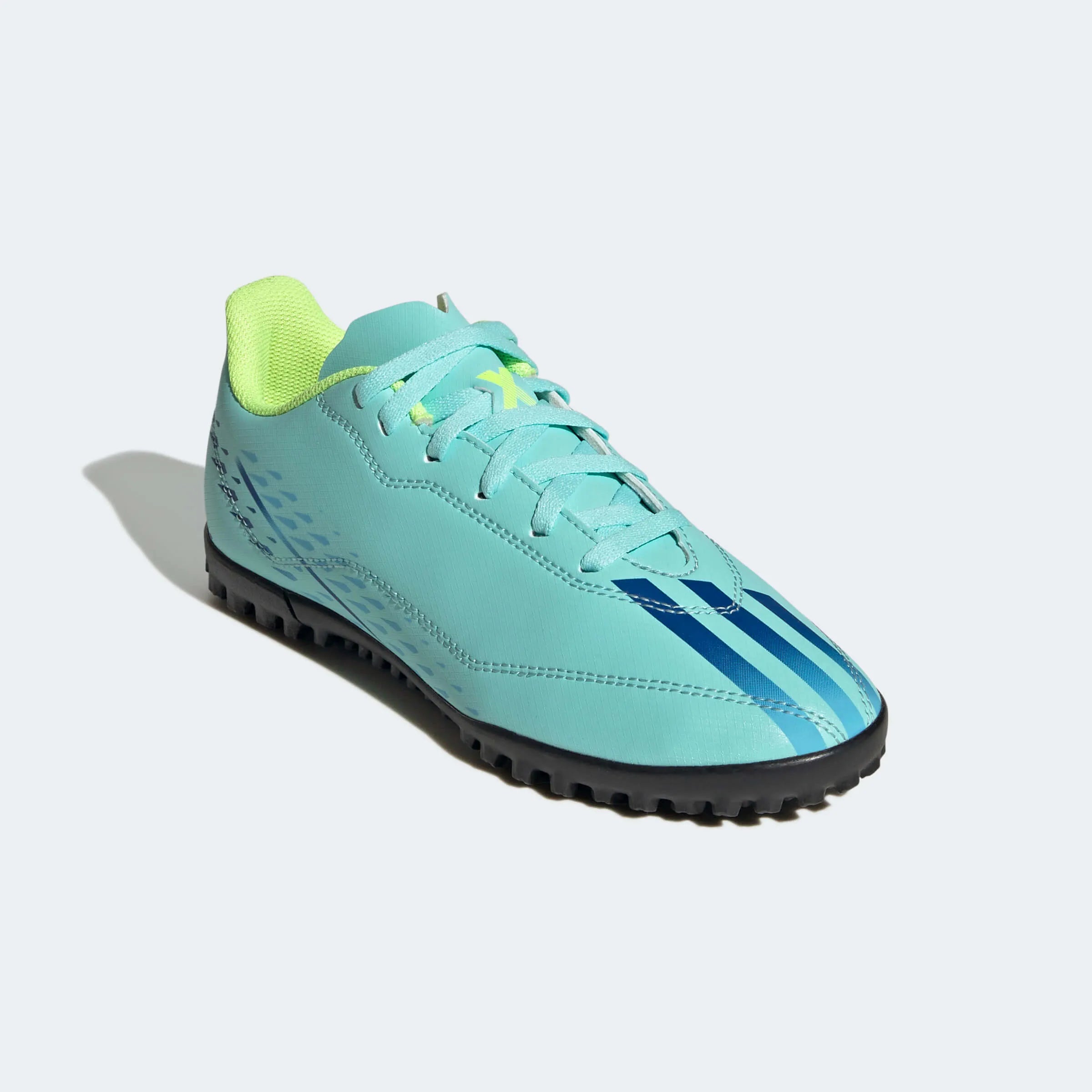 adidas Kids X Speedportal.4 Turf J - Aqua-Blue (Diagonal 1)
