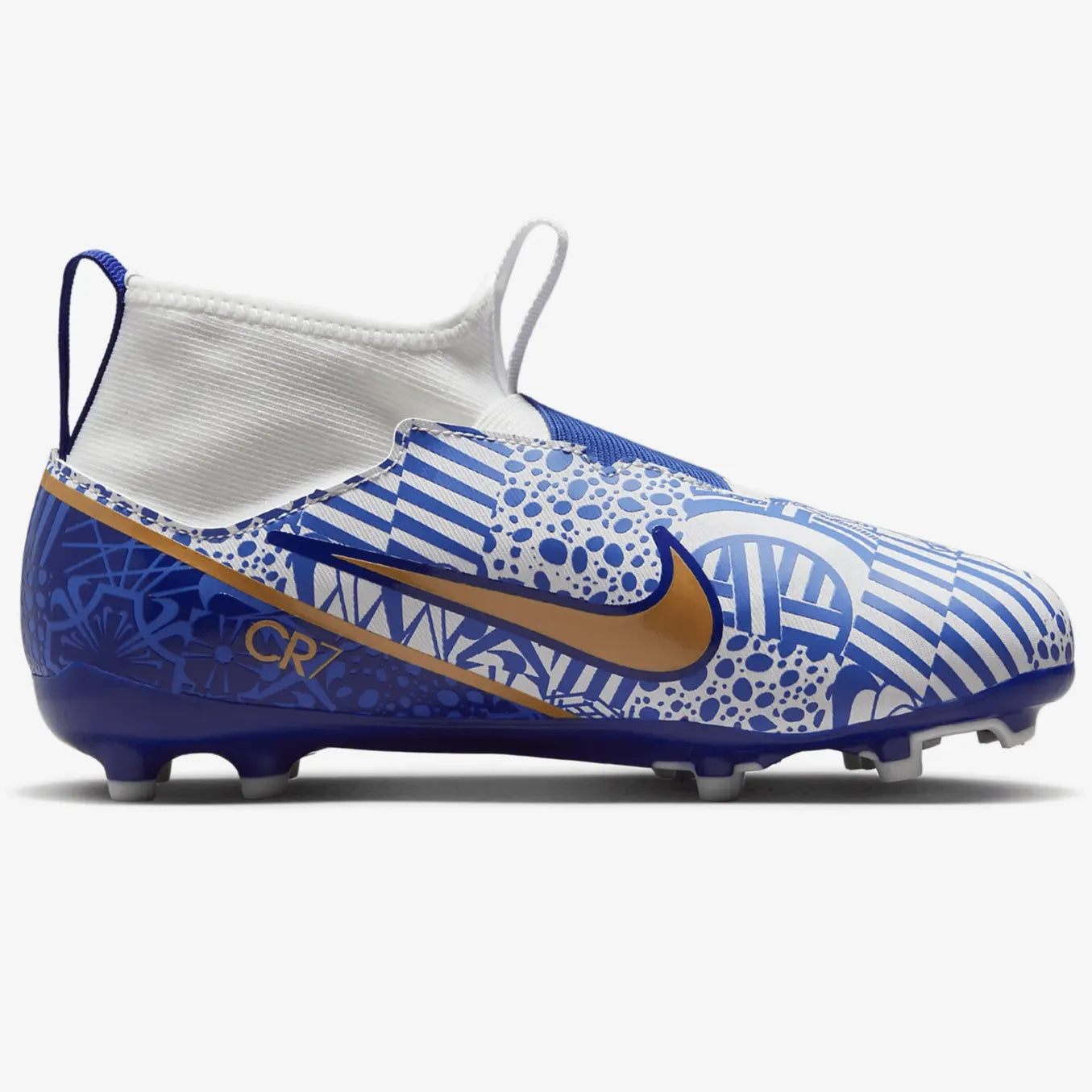  Nike Jr ZM Superfly 9 Acad Mds FGMG - White-Metallic Copper (Side 2)
