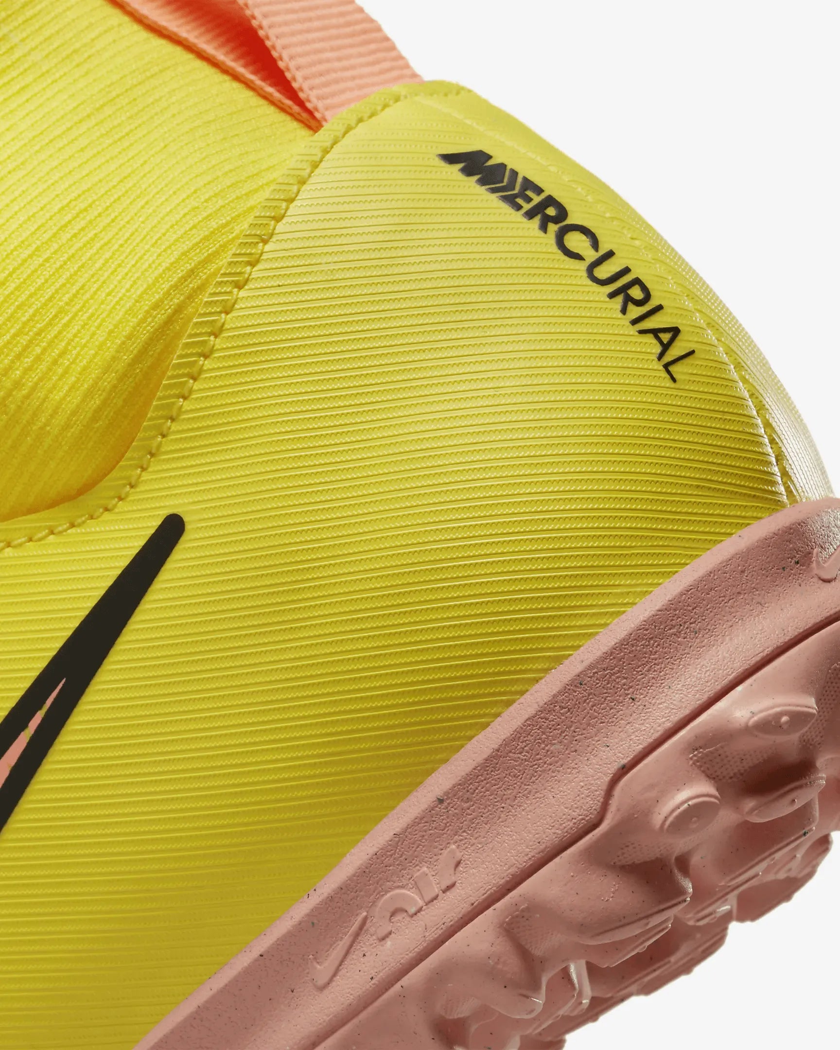 Nike JR Zoom Superfly 9 Academy Turf - Yellow Strike-Sunset Glow (Detail 2)