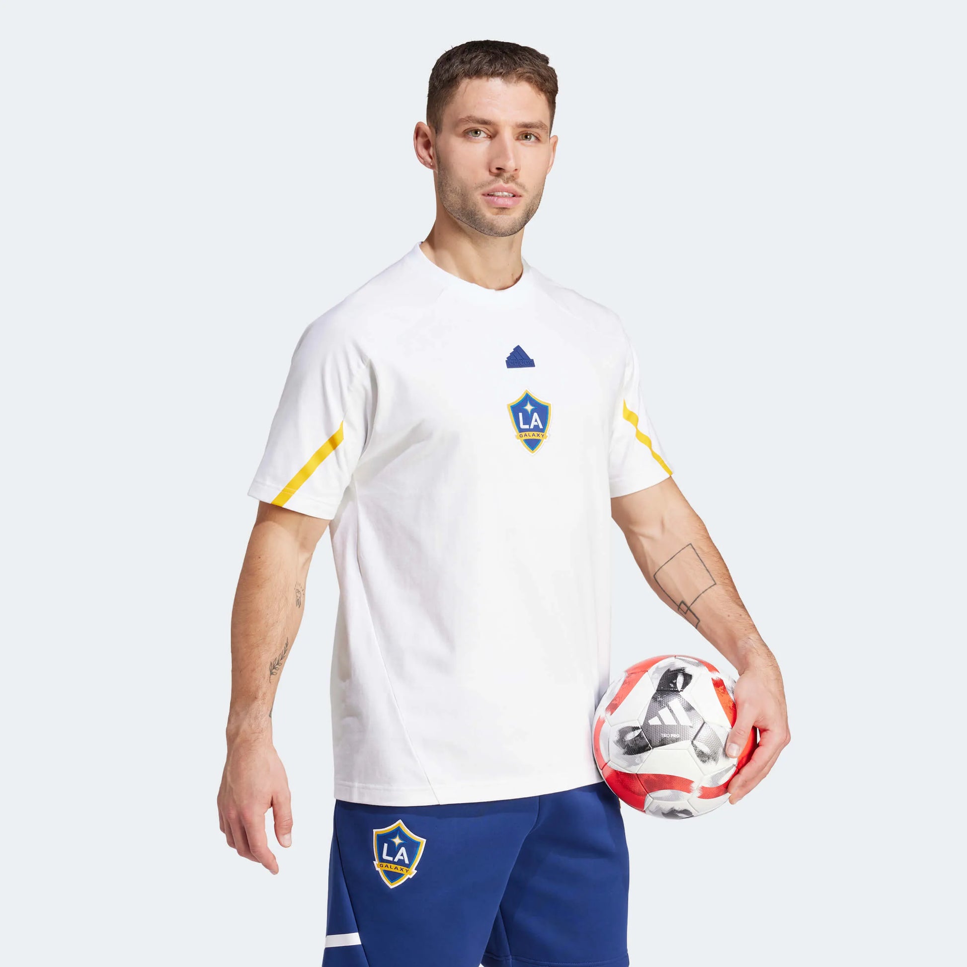 adidas 2024-25 LA Galaxy Men's Designed For Gameday Tee (Model - Side)