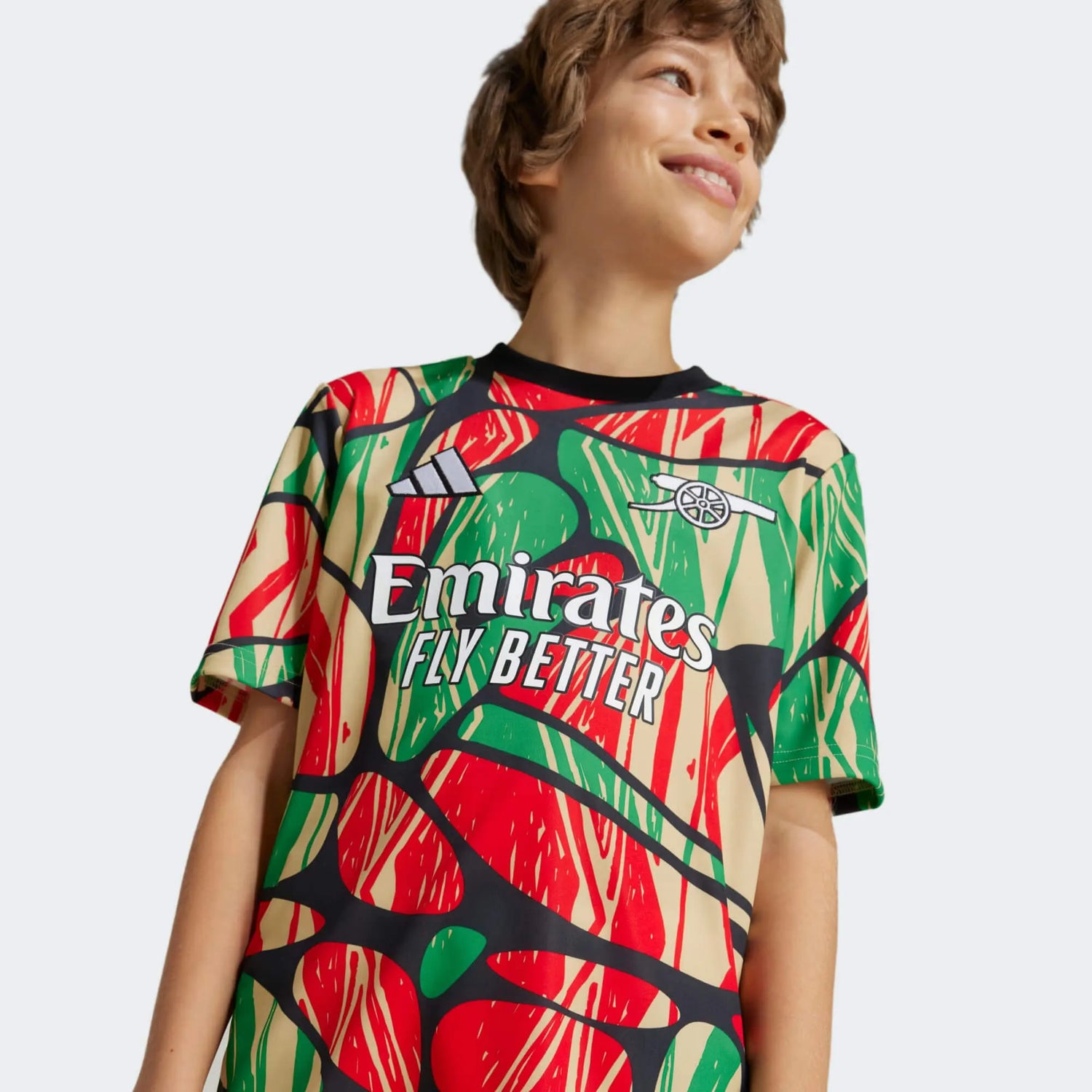 adidas 2024-25 Arsenal Youth Pre-Match Jersey (Detail 1)