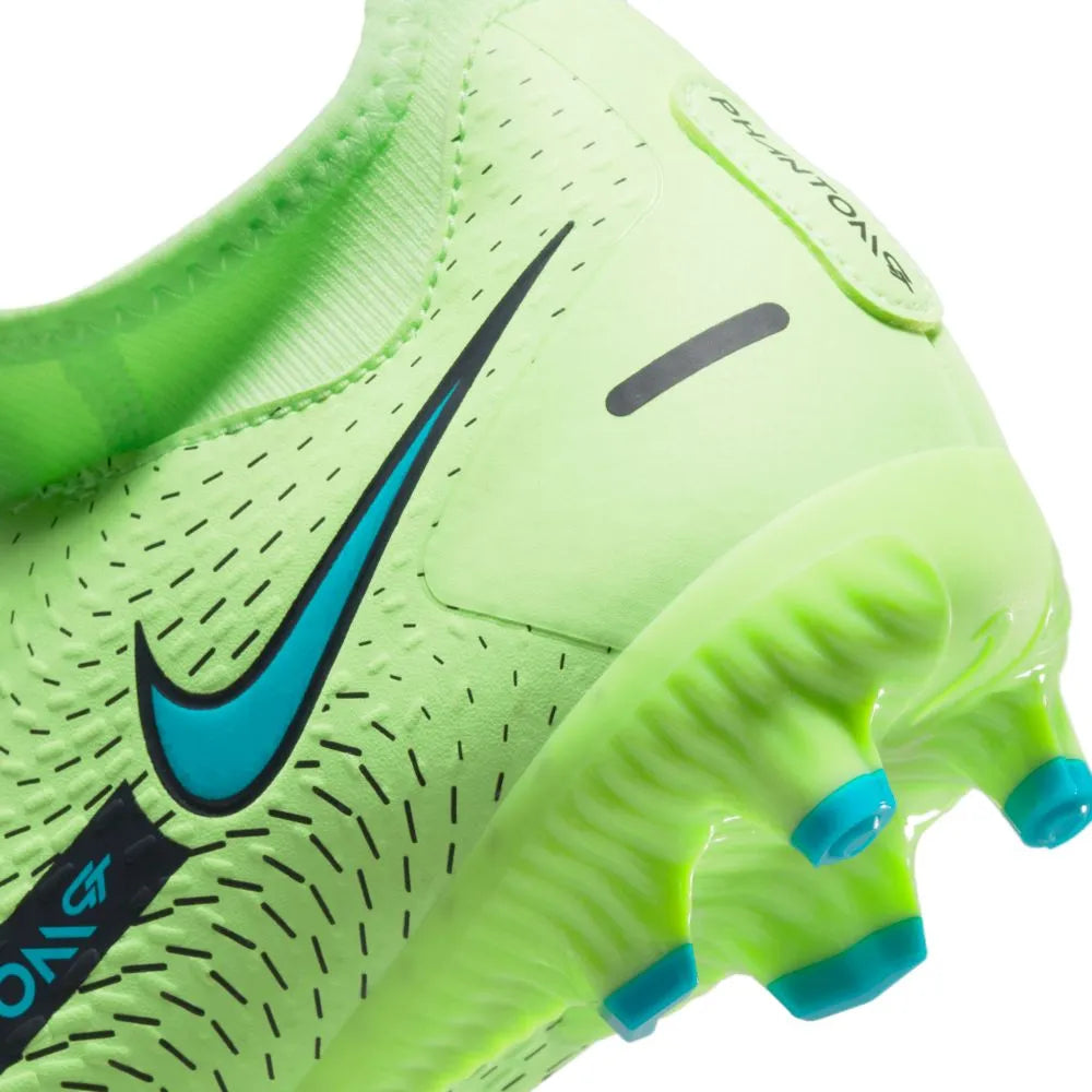 Nike JR Phantom GT Academy DF FG-MG - Lime Glow-Aquamarine (Detail 3)