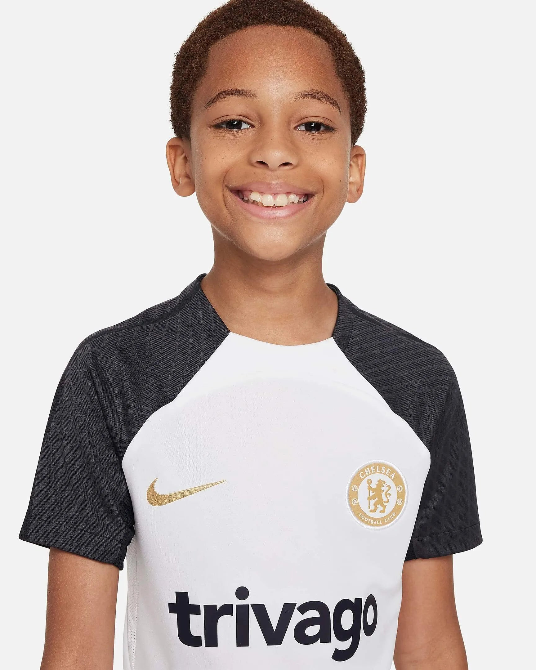 Nike 2023-24 Chelsea Youth Strike Dri-Fit Knit Top (Detail 1)