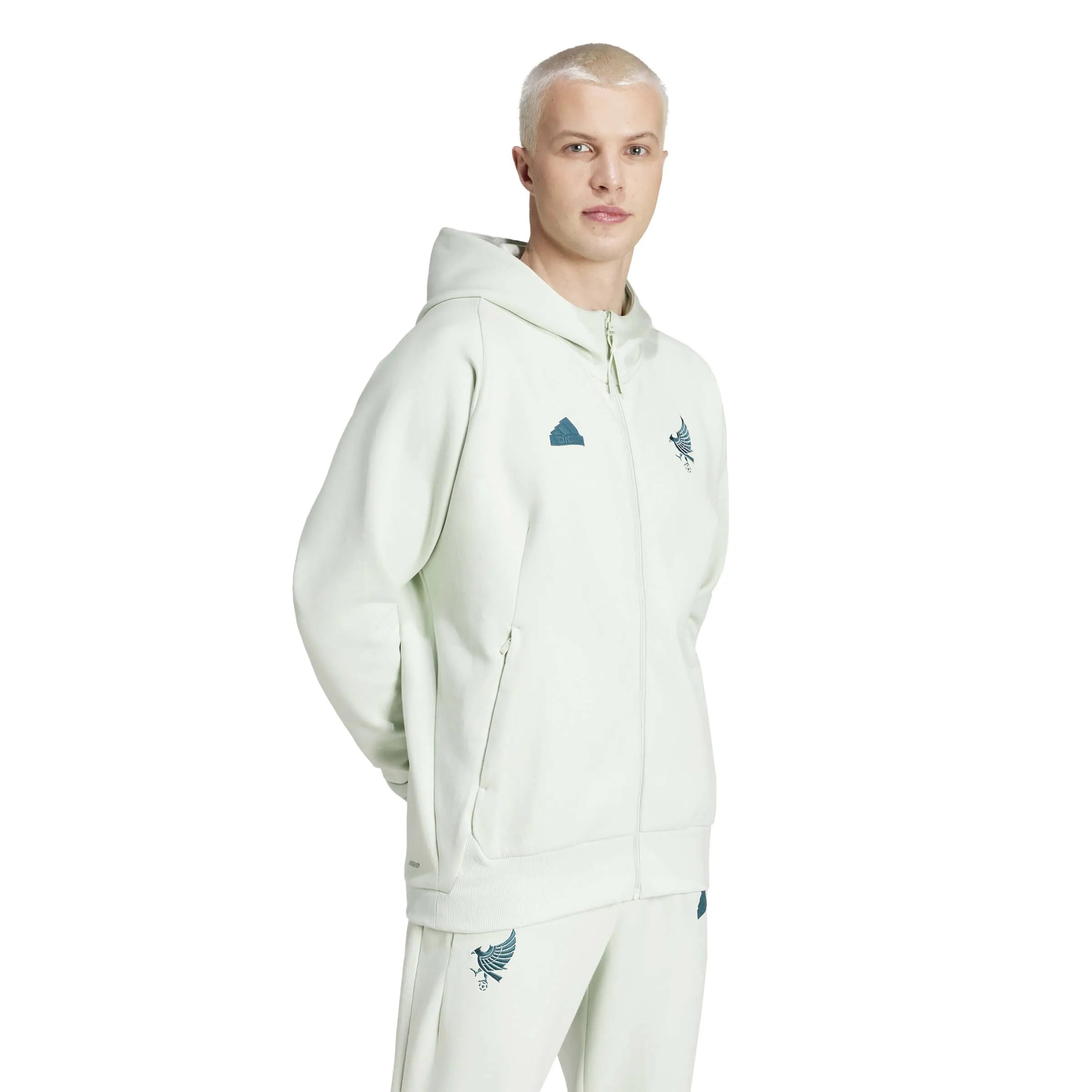 adidas 2024-25 Mexico Men's Travel Hoodie (Model - Side)