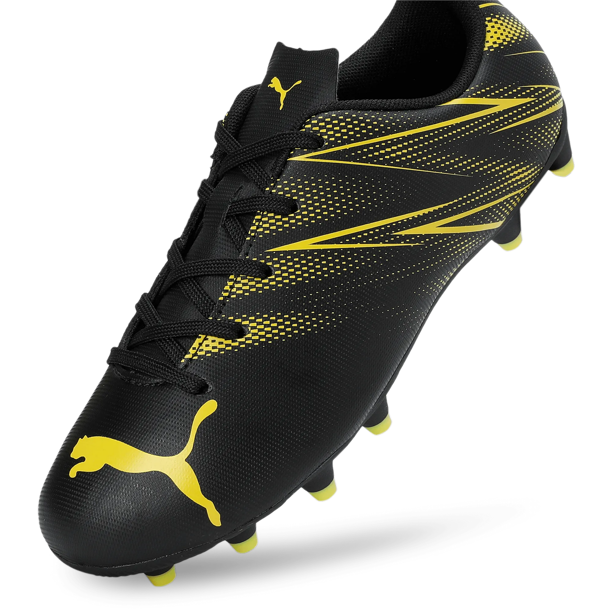 Puma Kids Attacanto FG_AG Puma Black-Yellow Blaze (Detail 1)