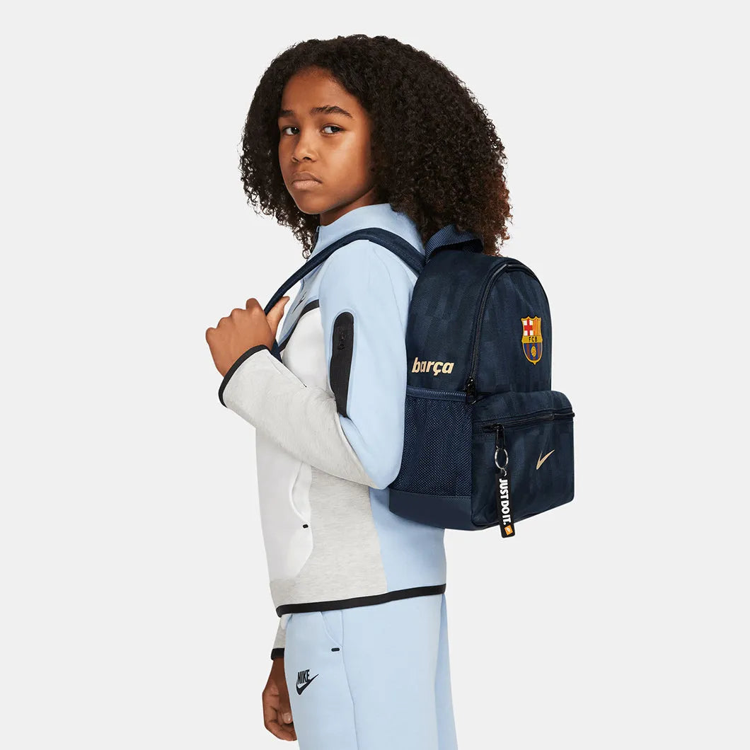 Nike Youth FC Barcelona Mini Backpack - Midnight Navy (Model)